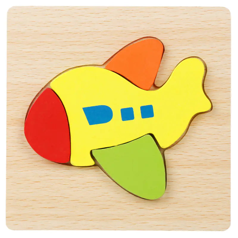Kids' 3D Wooden Learning Puzzle
