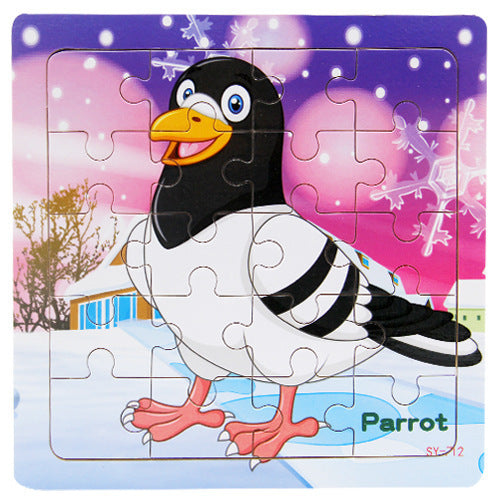 Wooden Animals Jigsaw Puzzle Set for Kids