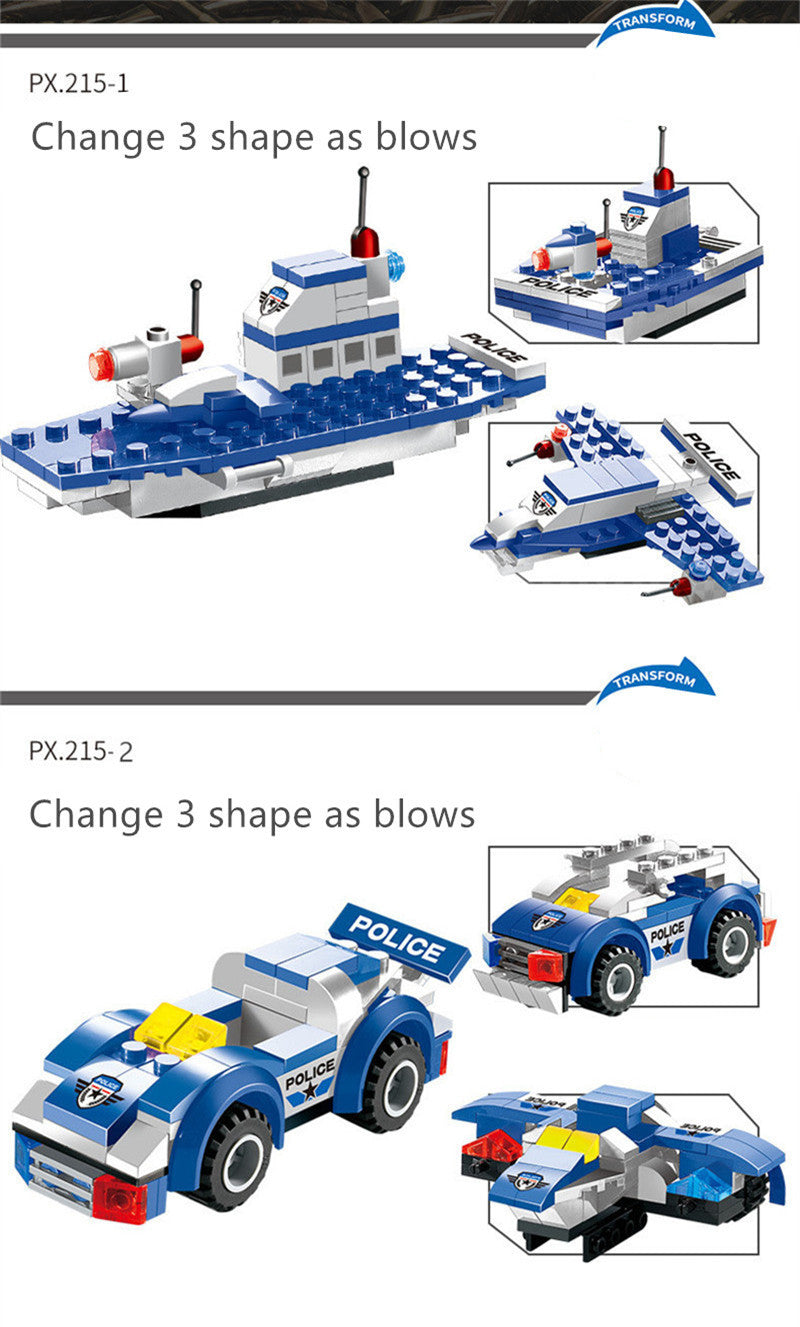 City Police 8-in-1 Building Block Set