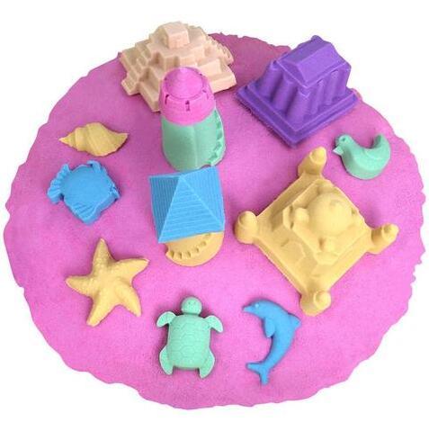 Colorful Magic Kinetic Sand Castle Play Set for Kids