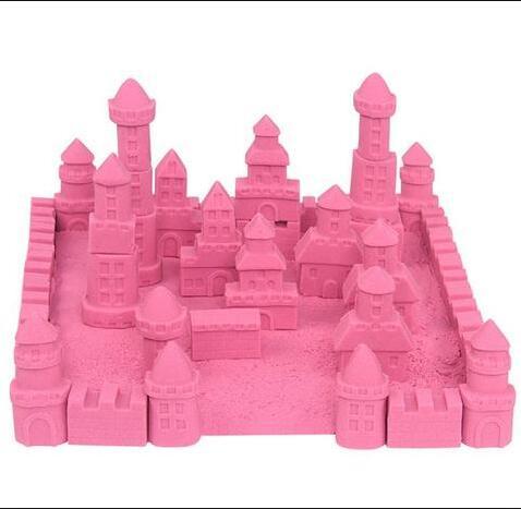 Colorful Magic Kinetic Sand Castle Play Set for Kids