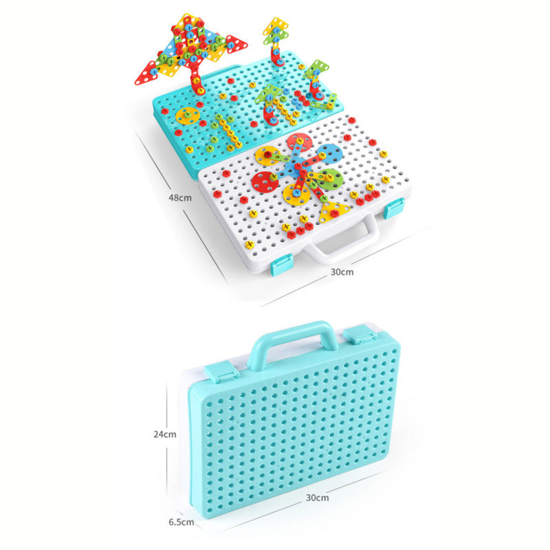 3D Drill Puzzle Building Set For Kids