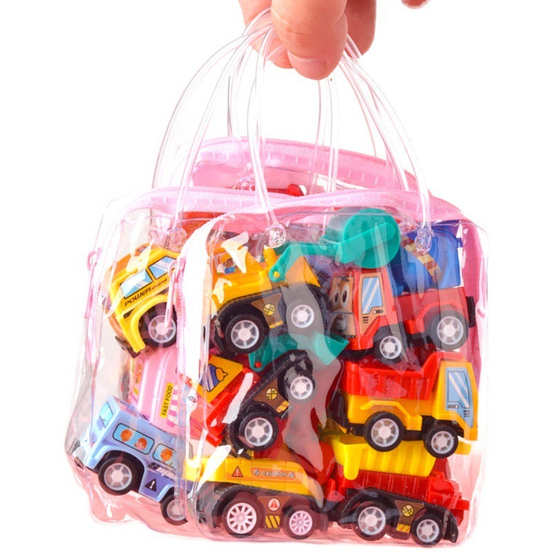 Mini Toy Vehicle Set in Carry Bag