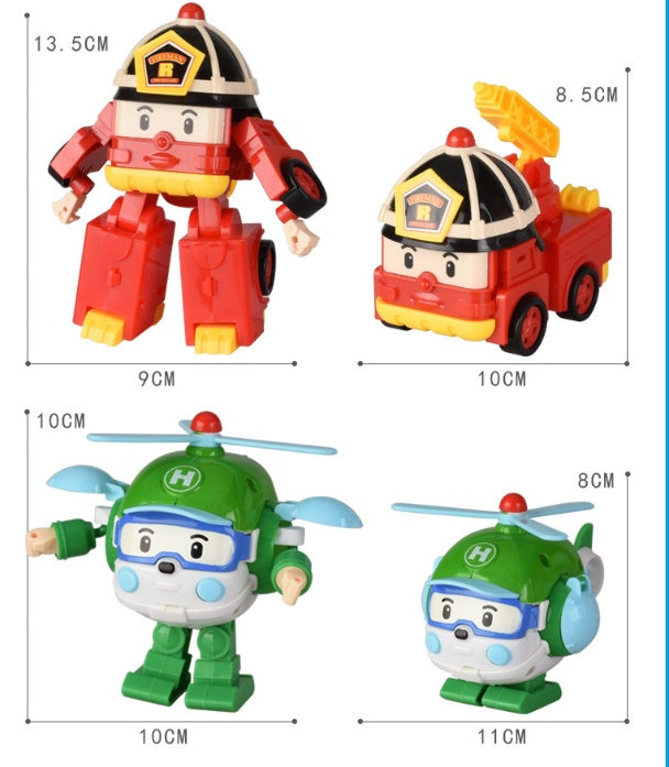 Transforming Rescue Vehicle Robot Toys
