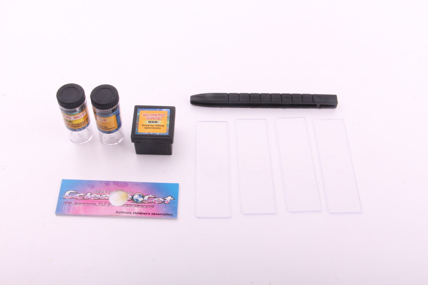 Kids Science Microscope with Slides & Tools Kit