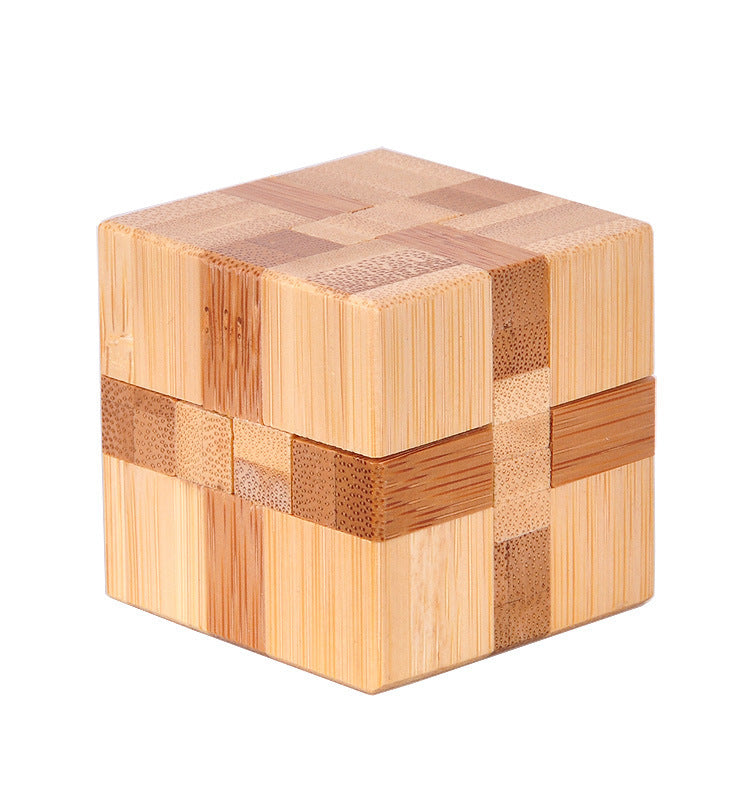 Wooden 3D Brain Teaser Puzzle Set - for Kids & Adults