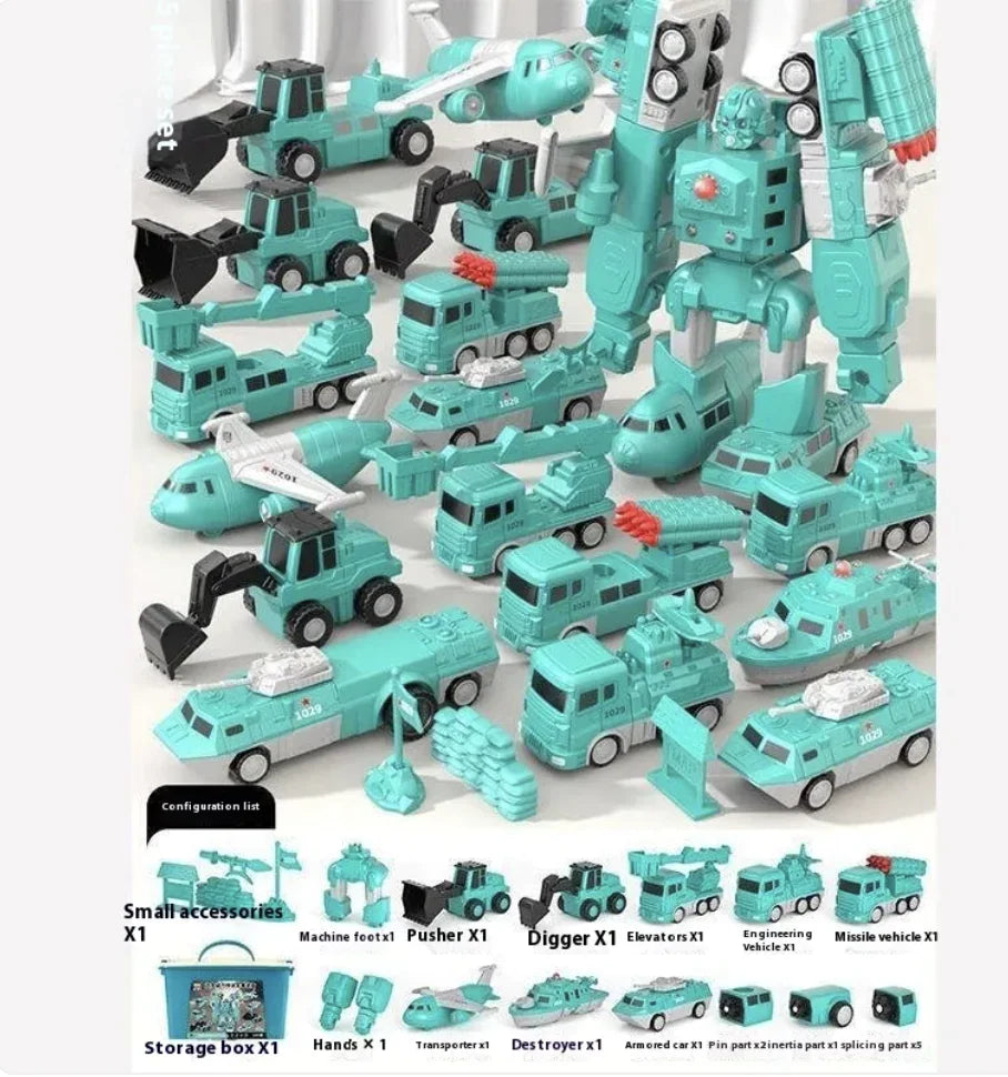 Magnetic Builder Car Toy Set