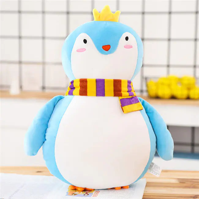 CuddleSoft Cartoon Deer & Penguin Plush