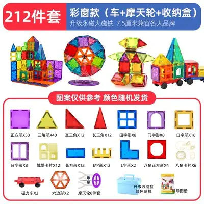 Magnetic Creative Play Tiles for Kids