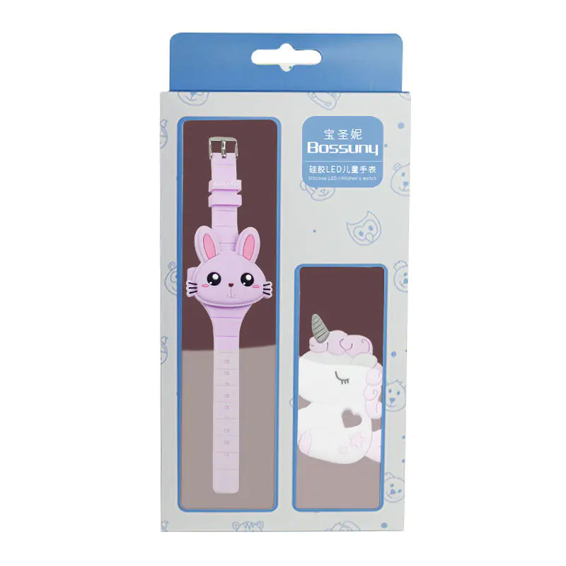 Cute Bunny LED Watch & Stationery Gift Set for Kids