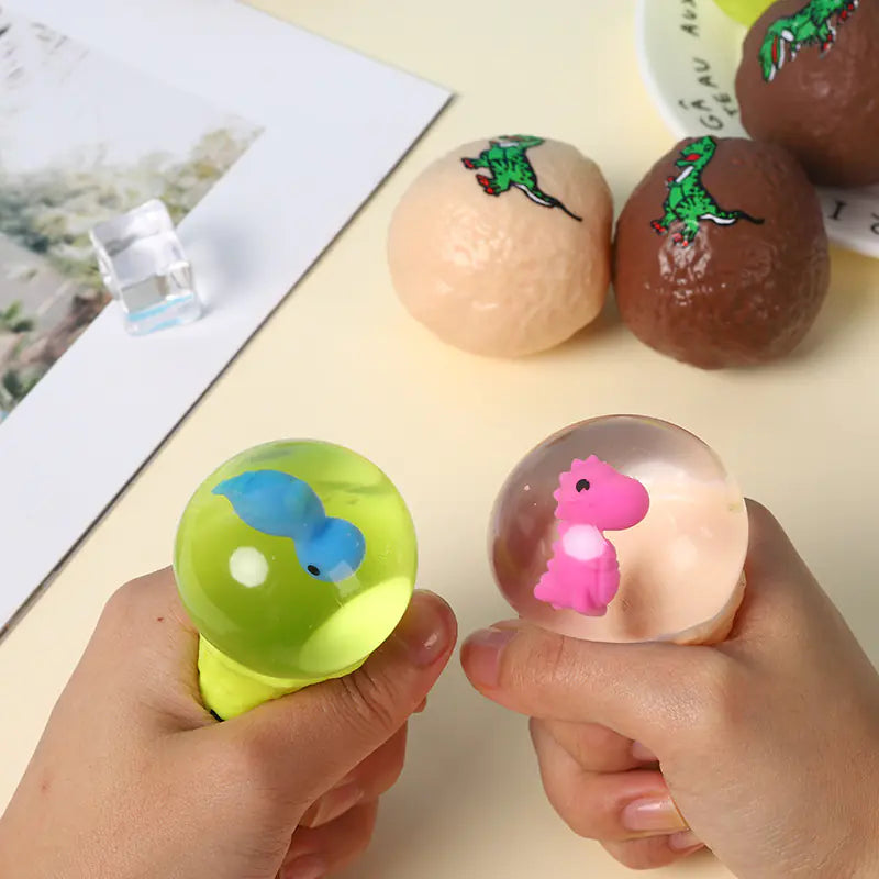 Dino Egg Stress Ball – Soft Squeeze Toy