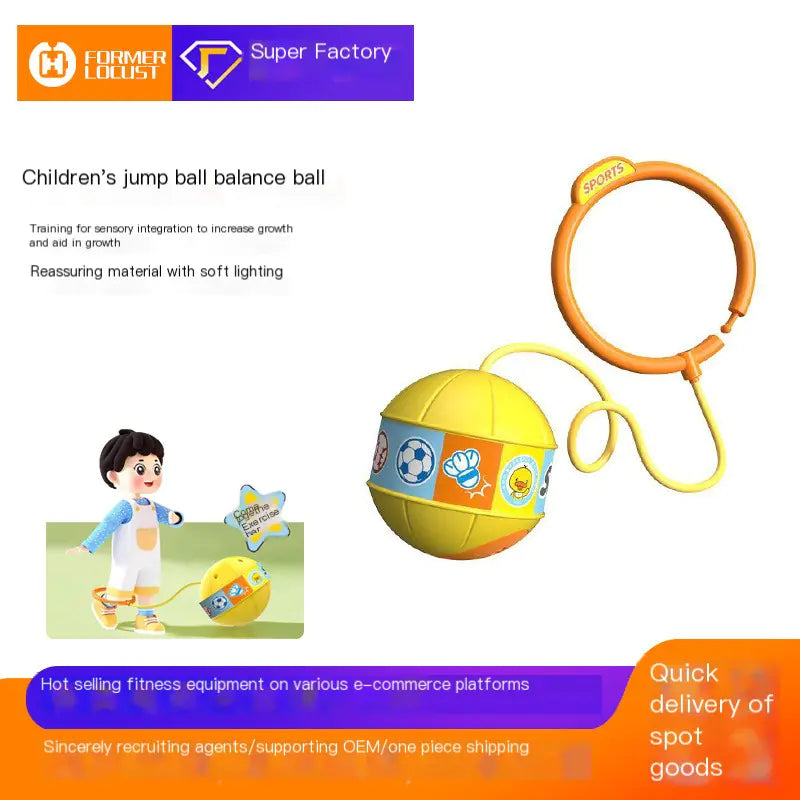 Kids Jump Ball with Ring | Fun Fitness Toy for Growth