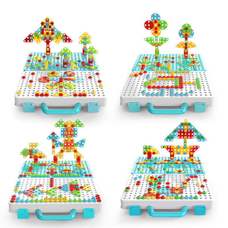 3D Drill Puzzle Building Set For Kids