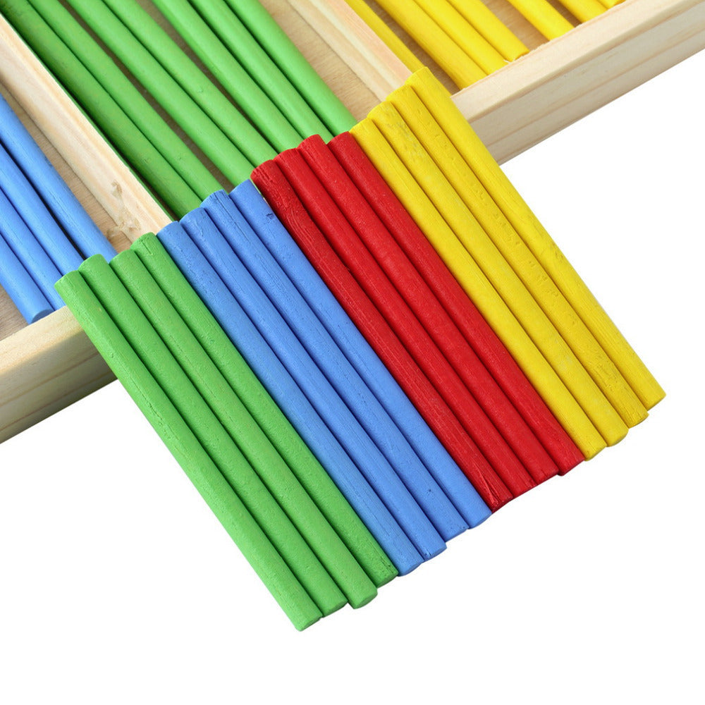 Montessori Math Manipulatives Wooden Counting Sticks for Kids
