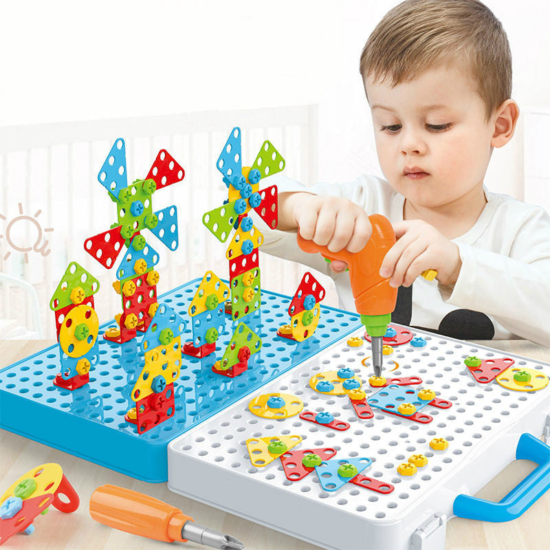 3D Drill Puzzle Building Set For Kids