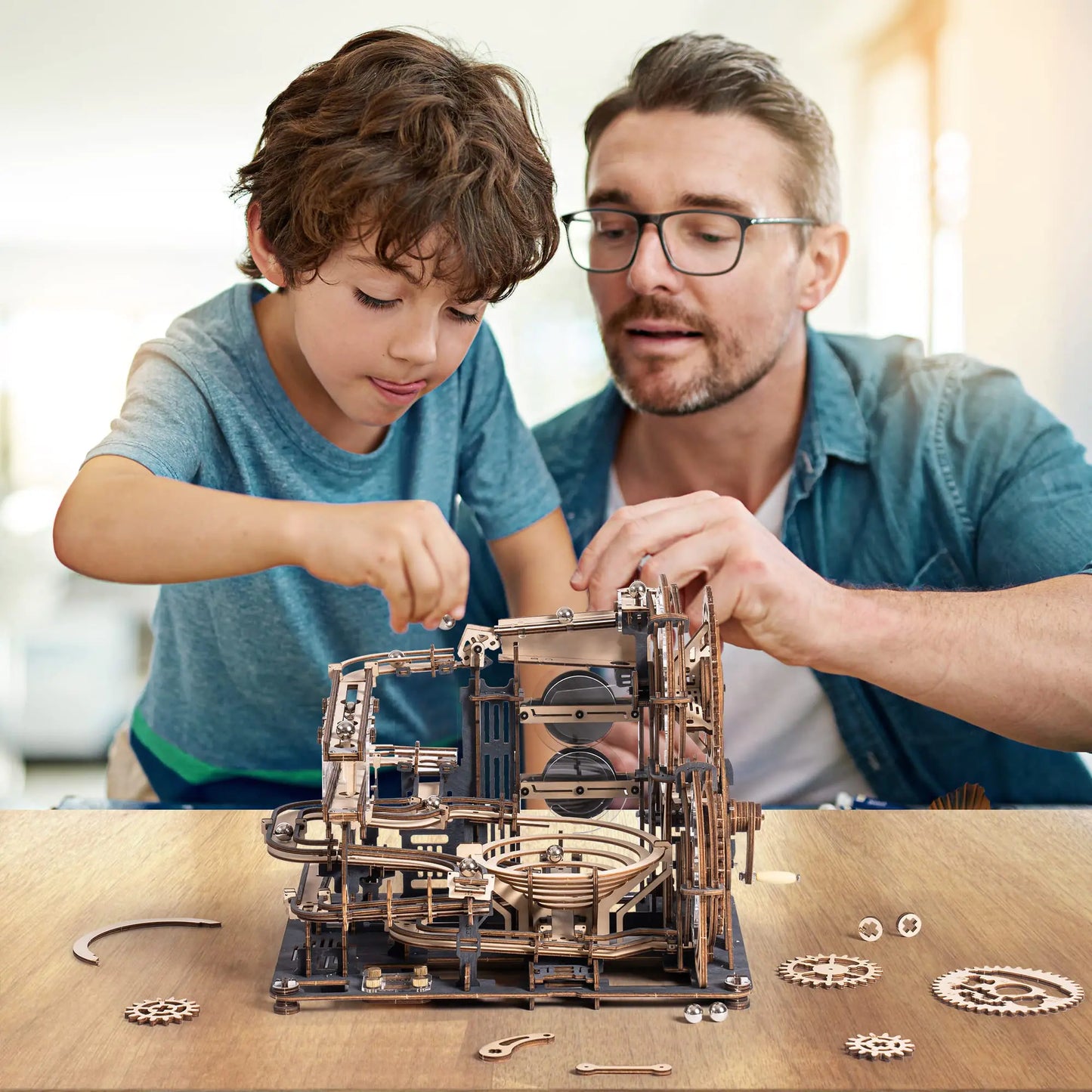 Urban Night Skyline Puzzle Kit for Kids