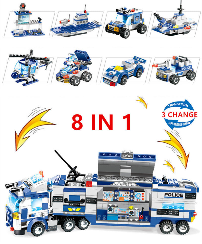 City Police 8-in-1 Building Block Set