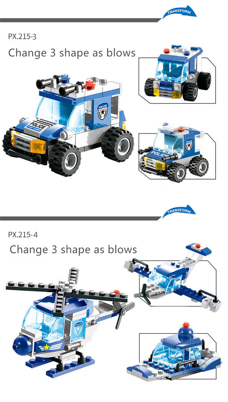 City Police 8-in-1 Building Block Set