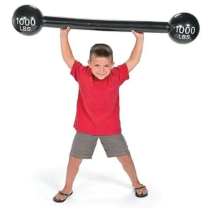 Inflatable 1000 LB Barbell Toy – Fun Strongman Prop