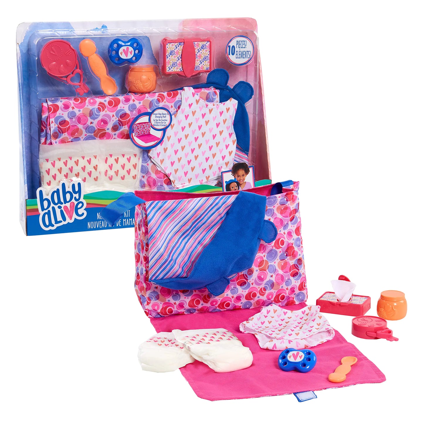 Baby Alive Caregiver Kit - 10-piece Pretend Play Set