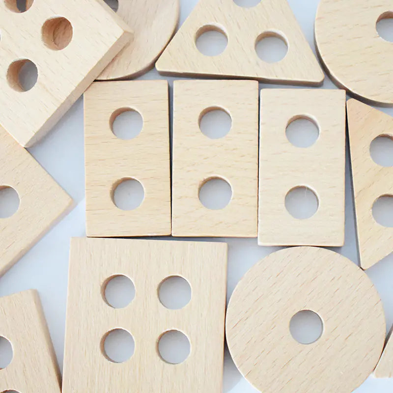 Creative Wooden Block Playset for Kids