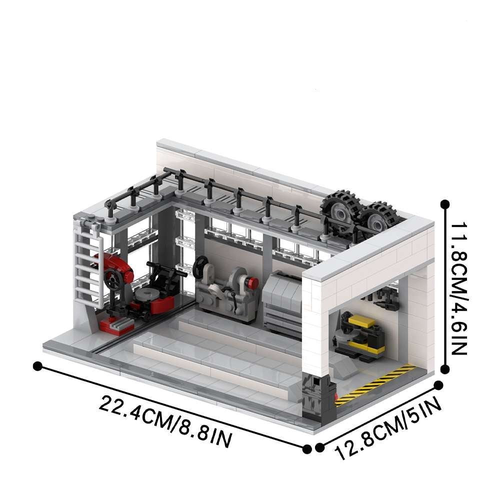 Car Repair Shop Building Block Toy