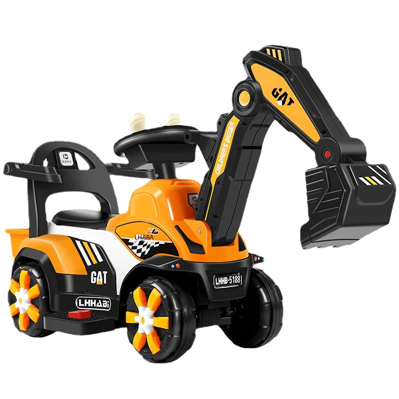 Tiny Tots Electric Excavator Toy