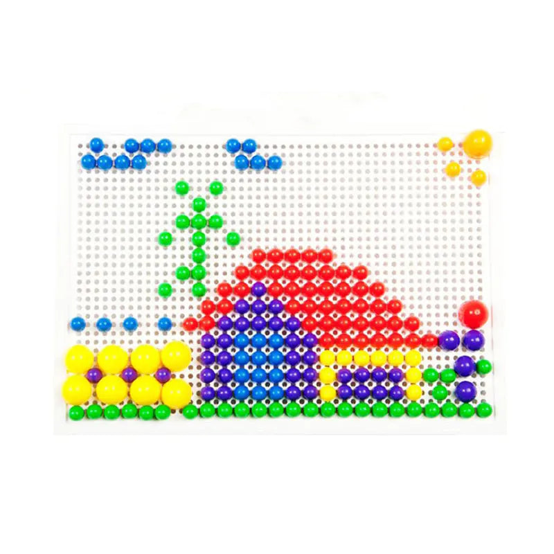 Creative Mushroom Peg Puzzle for Kids