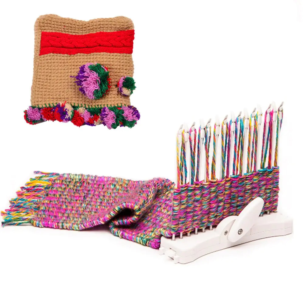 Crafty Kids Weaving Loom Kit for Crafts and Bags