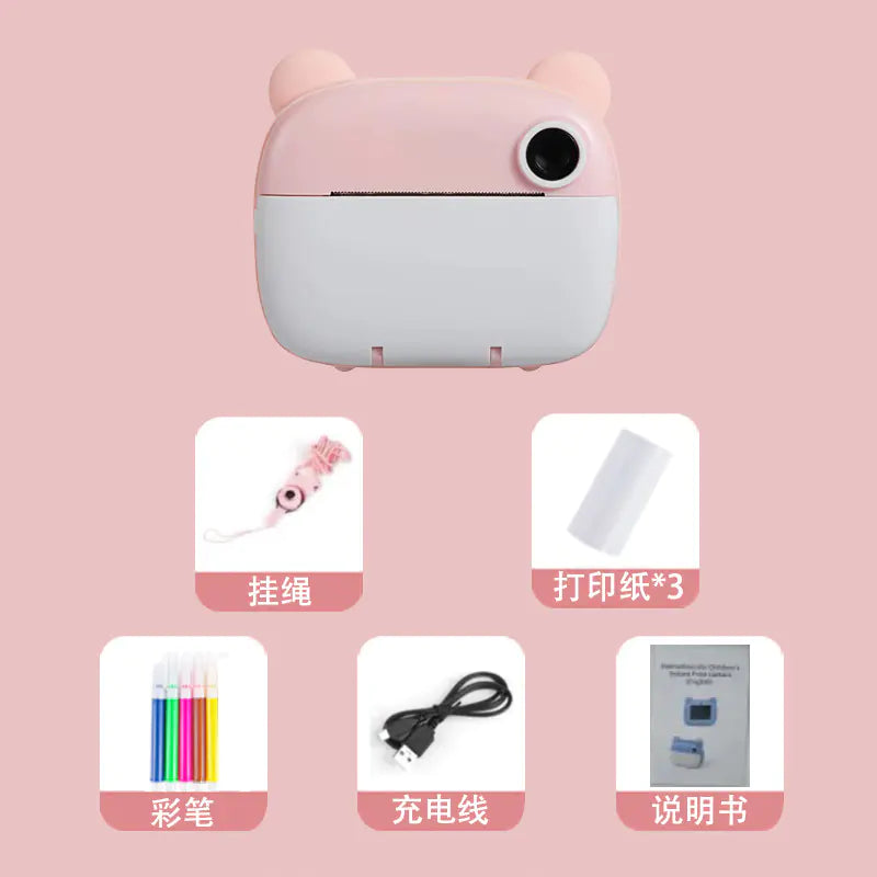 Kids Instant Camera Printer – Fun, Portable & Rechargeable