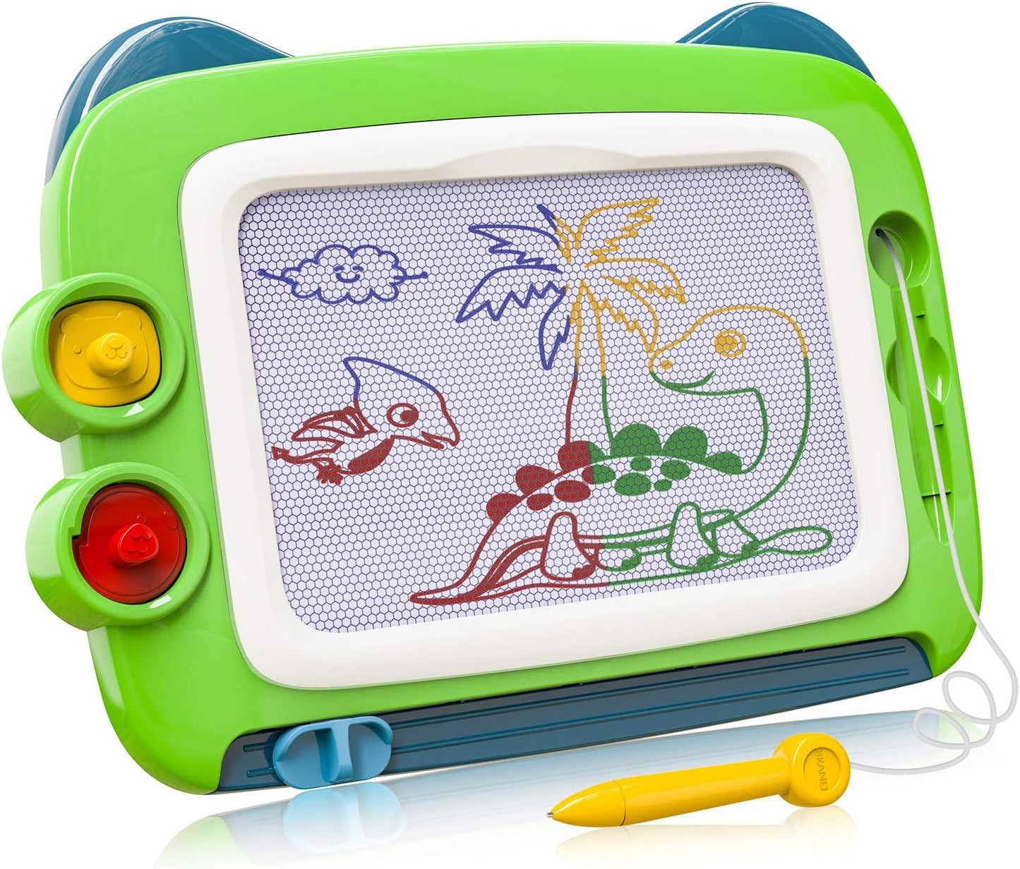 Toddler Toys for 1 2 3 4 Year Old Boys, Magnetic Drawing Doodle Board Gifts for 2 3 4 Year Old Boy, Doodle Board Learning Toys for 1-4 Year Old Boys Christmas Birthday Gift for Kids,Green