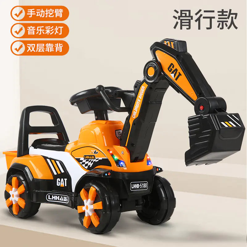 Tiny Tots Electric Excavator Toy