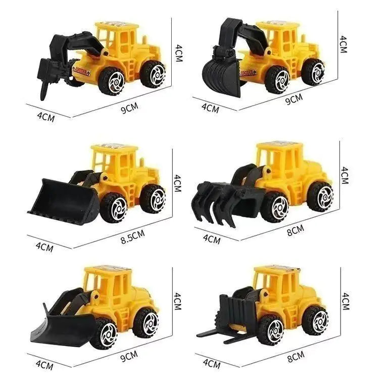 Engineering Vehicles Birthday Cake Topper Set for Boys