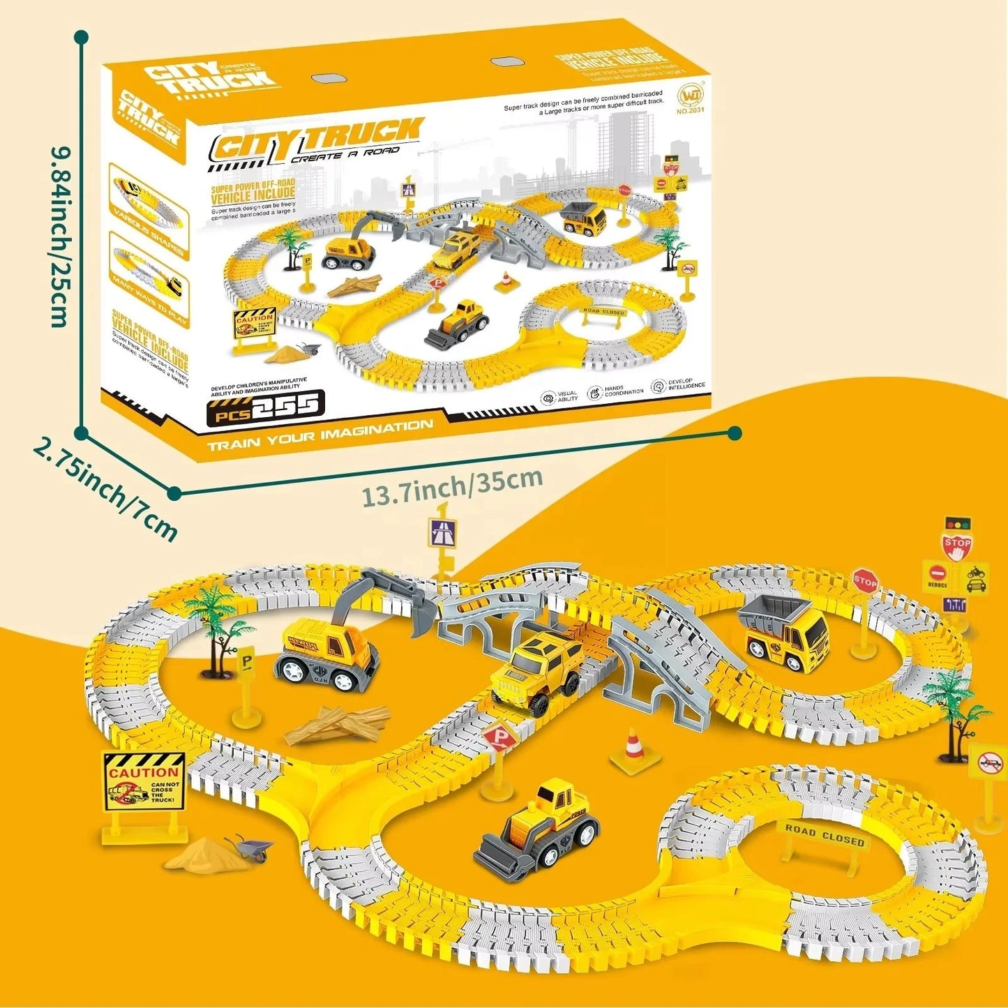 Multifunctional Assembly Track Children Educational Toys