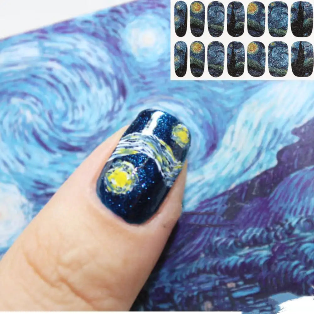 Nail Sticker Glitter Starry Sky