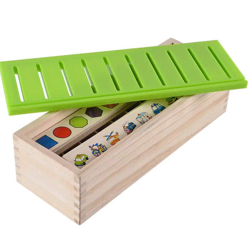 Wooden Montessori Matching Game – Shapes, Numbers & More