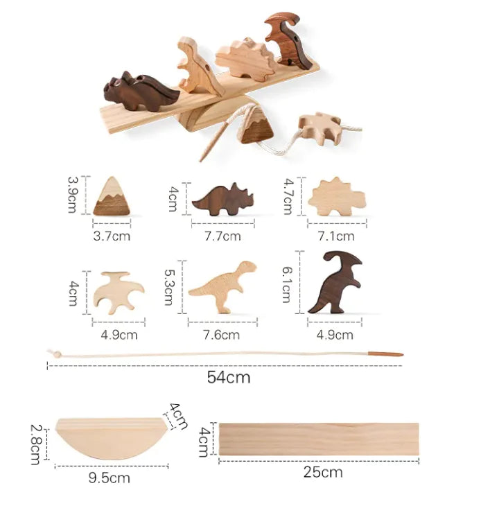 Wooden Animal Balancing Stacking Toy Set for Kids