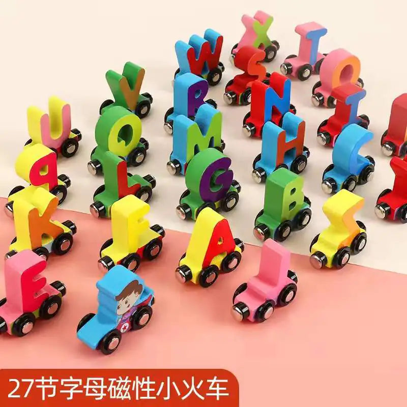 Magnetic Wooden Learning Train (3+ Years)