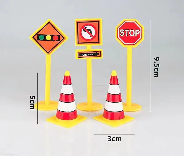 Engineering Vehicles Birthday Cake Topper Set for Boys