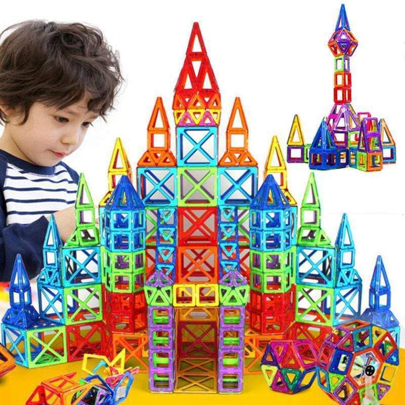 Magnetic Building Tiles Set – Colorful STEM Blocks for Kids