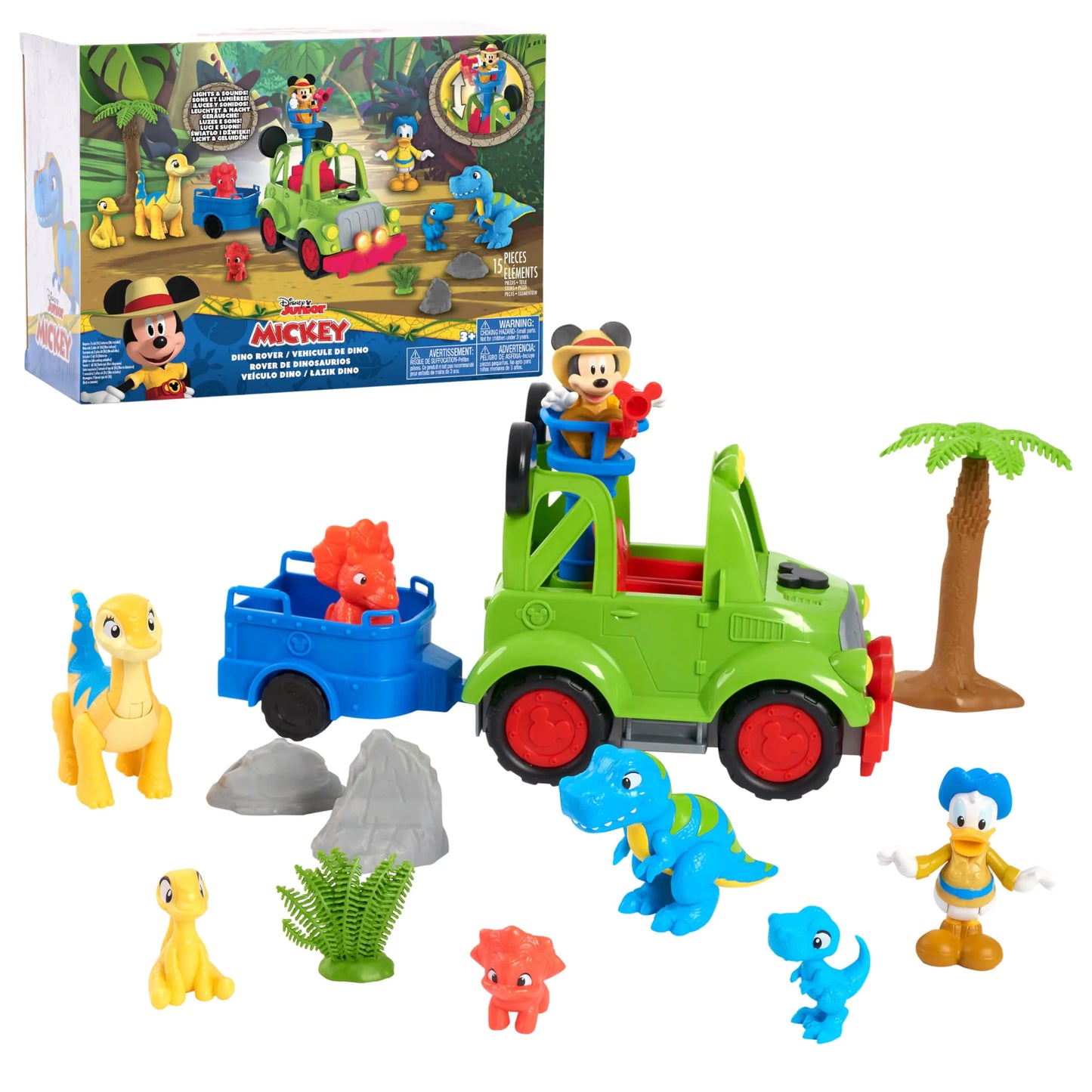 Disney Junior Mickey's Dino Safari Vehicle Set
