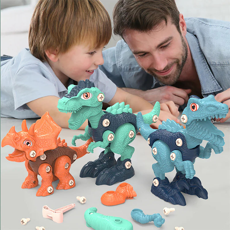 Children Disassembly and Assembly of Dinosaur Educational Toys