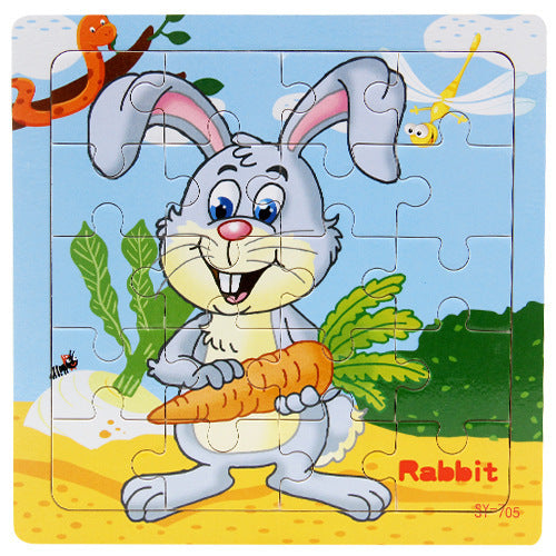 Wooden Animals Jigsaw Puzzle Set for Kids