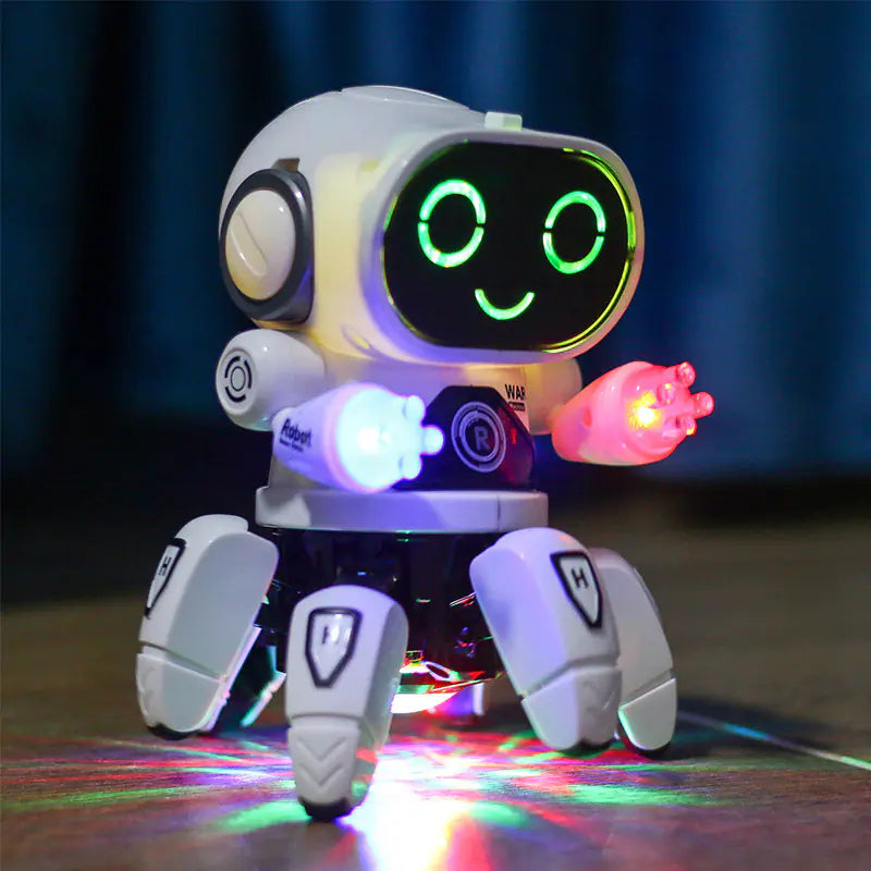 Dancing LED Robot Toy – Lights, Music & Moves