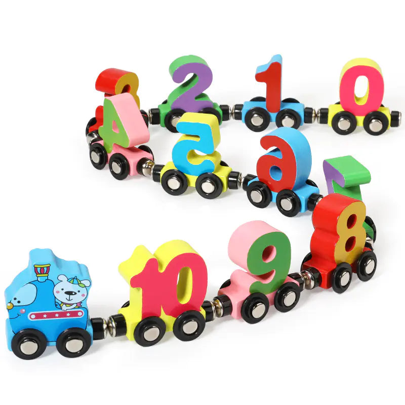Magnetic Wooden Learning Train (3+ Years)