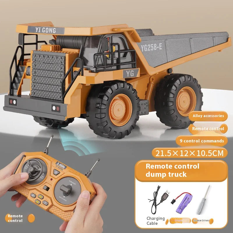 Junior Digger Play Truck and Excavator Toy with Remote Control