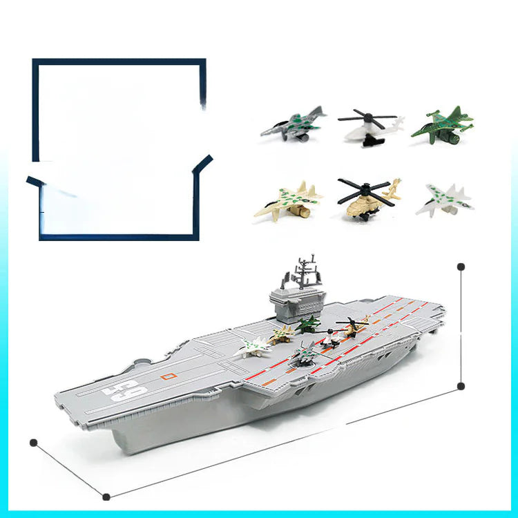 Aircraft Carrier Toy with Fighter Jets & Lights