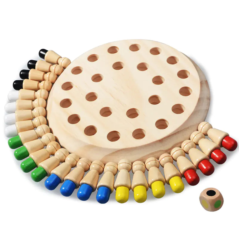 Creative Montessori Wooden Games - Memory & Color Skills