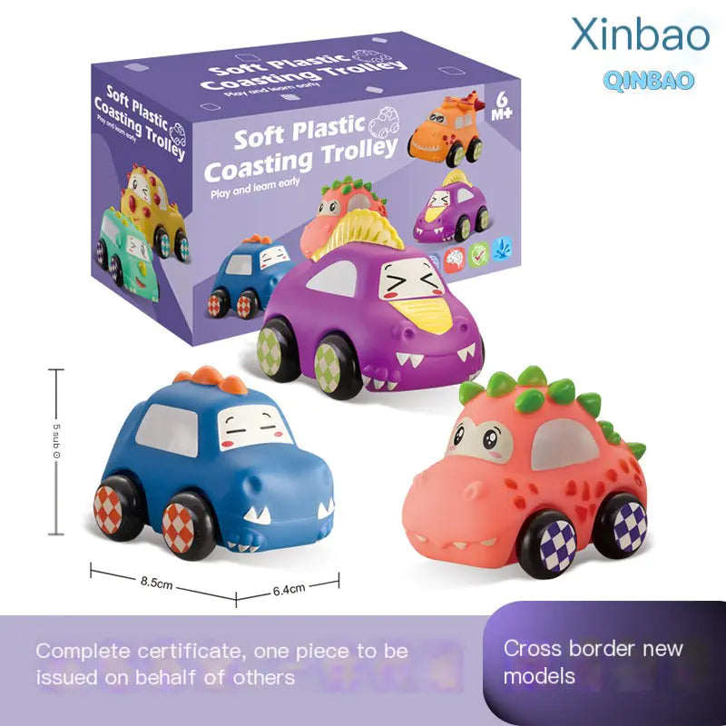 Dino Dash Soft Rubber Toy Car