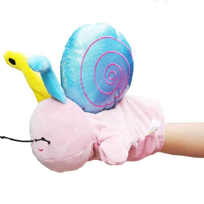 Cute Snail Plush Hand Puppet Toy for Kids